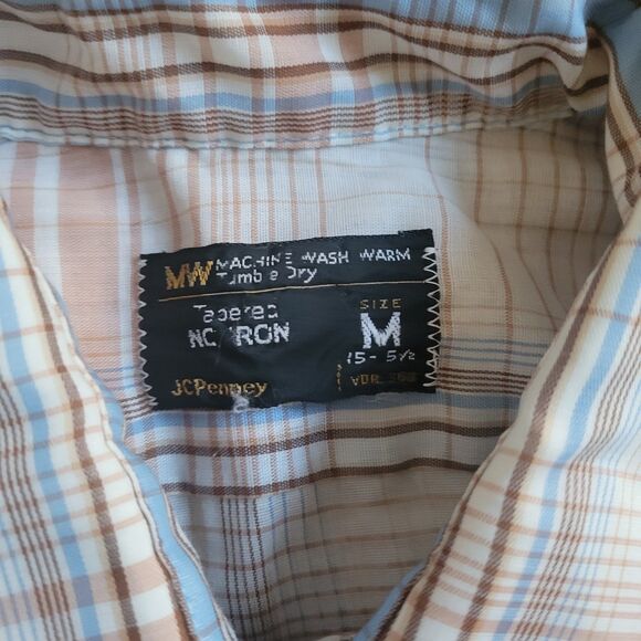 2 Vintage Mens Medium JCPenney Western Style Tops - Picture 5 of 7